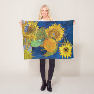 Sechs Sonnenblumen, Van Gogh Fleecedecke