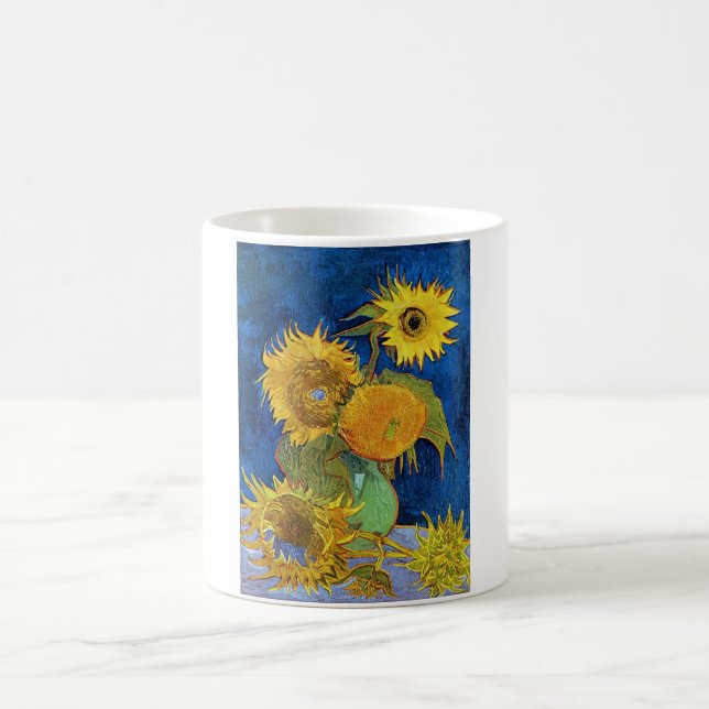 Sechs Sonnenblumen, Van Gogh Kaffeetasse (Mittel)