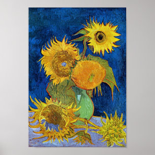 Sechs Sonnenblumen, Van Gogh Poster