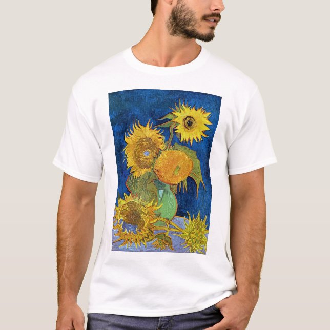 Sechs Sonnenblumen, Van Gogh T-Shirt (Vorderseite)