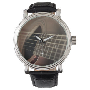 Sechs Sting Acoustic Guitar Armbanduhr