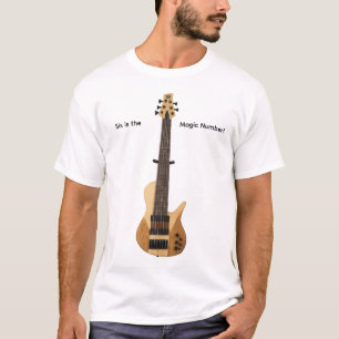 Sechs Sting Bassgitarre. Sechs ist die magische Za T-Shirt
