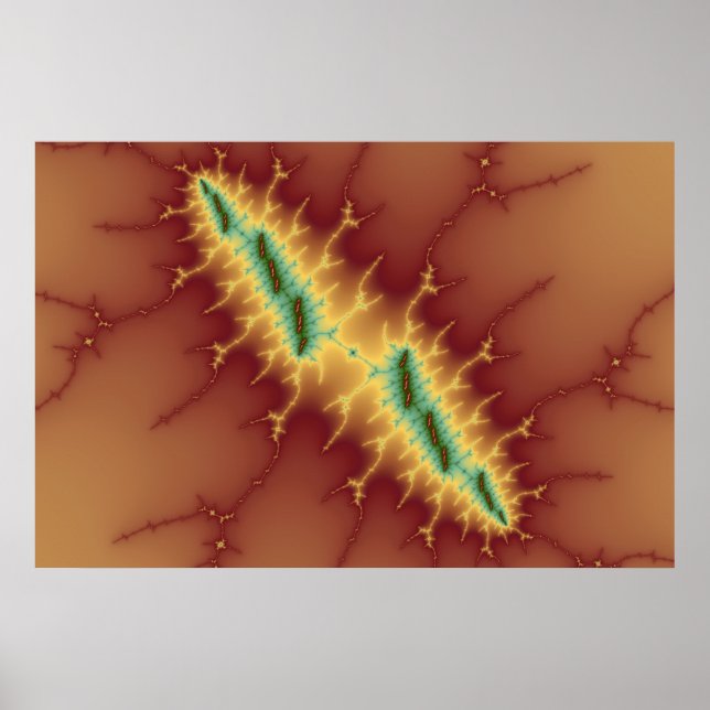 Sechs Streifen - Fraktal - Poster (Vorne)