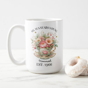 Sechs-Tassen-Tasse Individuelle 60. Geburtstagst Kaffeetasse