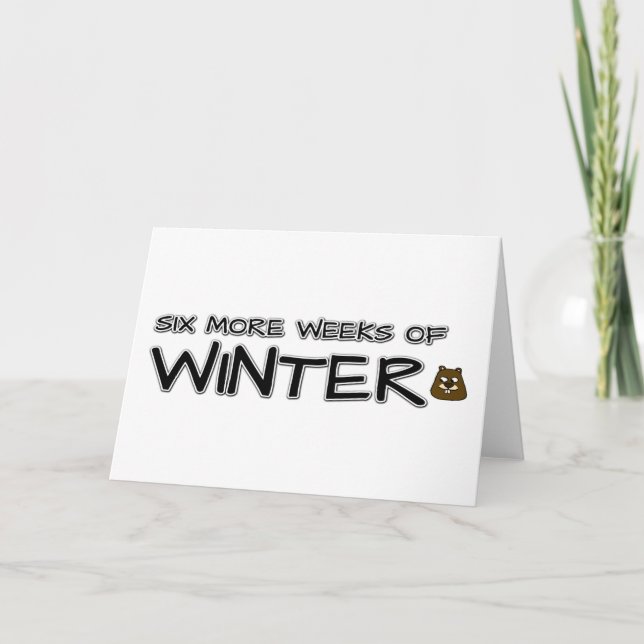 Sechs weitere Winterwochen Karte (Vorderseite)