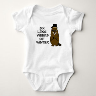 Sechs Wochen weniger Winter Baby Strampler
