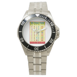 Sechs Zeit-Tabellen-Uhr Armbanduhr