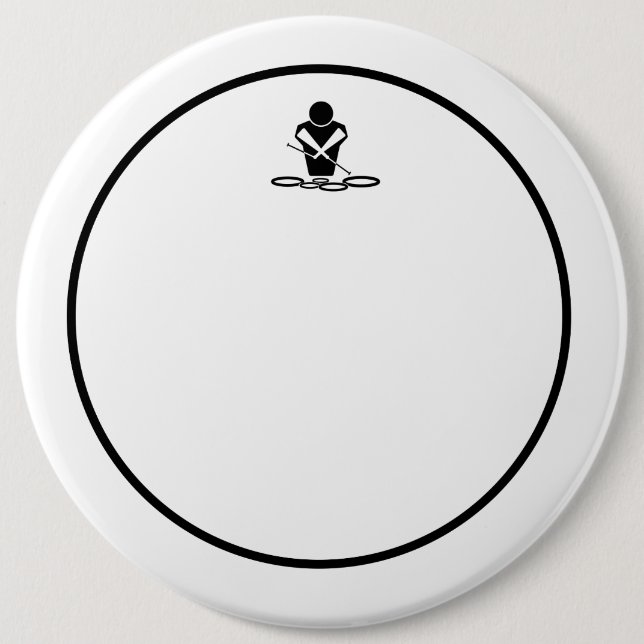 Sechs-Zoll-Raster-Button-Rührkopf Button (Vorderseite)