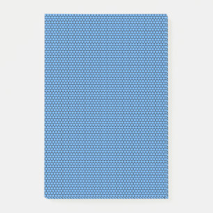 Sechseck Blau Schwarz Muster Post-it Klebezettel