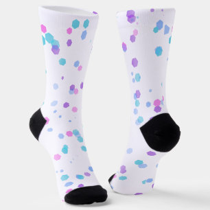 Sechseck-Halfton-Polka-Sustainable-Premium-Crew Socken