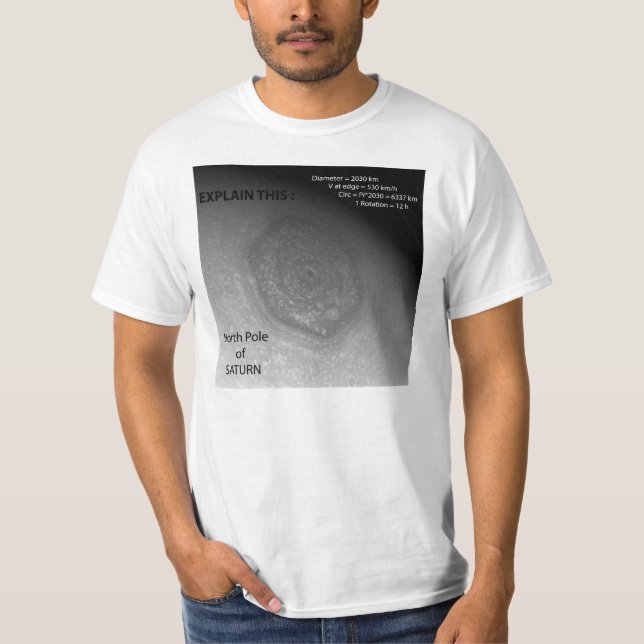 Sechseckiger "Sturm", Saturns Nordpol - Icke? T-Shirt (Vorderseite)