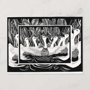 Sechsergänse, Sechsergänse Postkarte