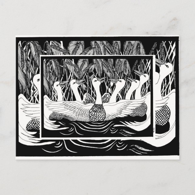 Sechsergänse, Sechsergänse Postkarte (Vorderseite)