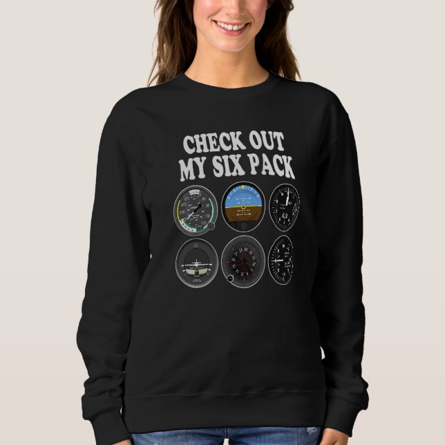 Sechserpack Zubehör Pilot Aviation Fliegen Männer  Sweatshirt (Vorderseite)