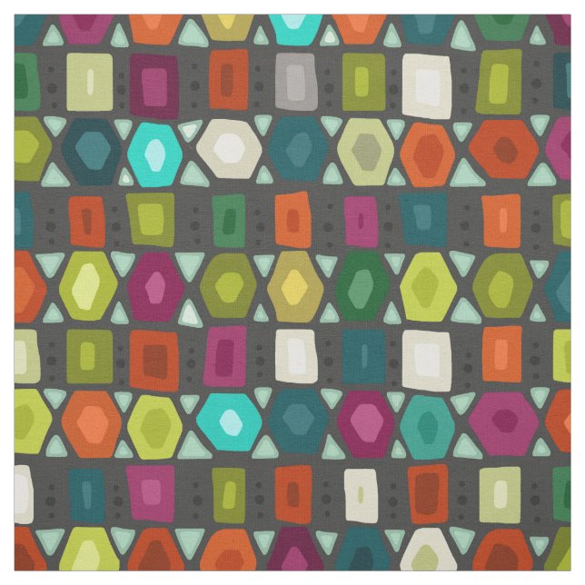 Sechskantstrahl Stoff (Muster)