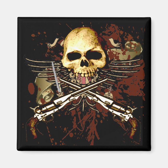 Sechskantwaffen mit Schädel Magnet (Vorne)