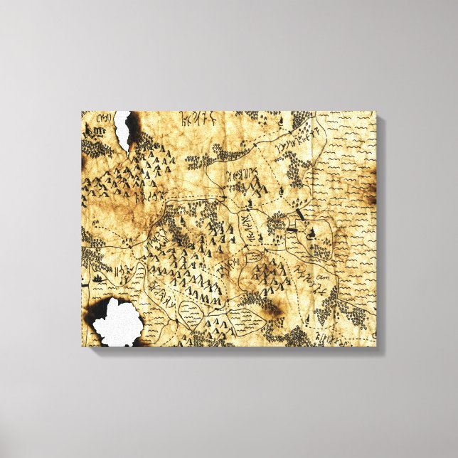 Sechste Karte des Vergessenen Reiches Leinwanddruck (Vorderseite)