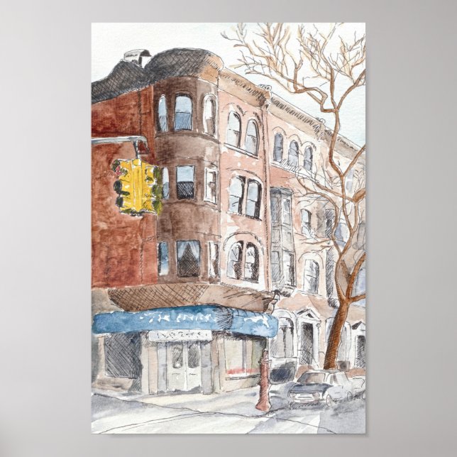 Sechste Straße, Park Slope Poster (Vorne)