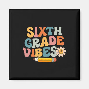 Sechste Stufe Gewebes 6. Klasse Team Retro 1. Tag Magnet