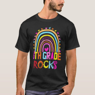 Sechste Stufe Rocks Erster Tag Team 6. Klasse Rege T-Shirt