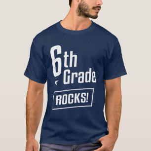 Sechste Stufe Rocks! Lehrer zurück zur Schule T-Shirt
