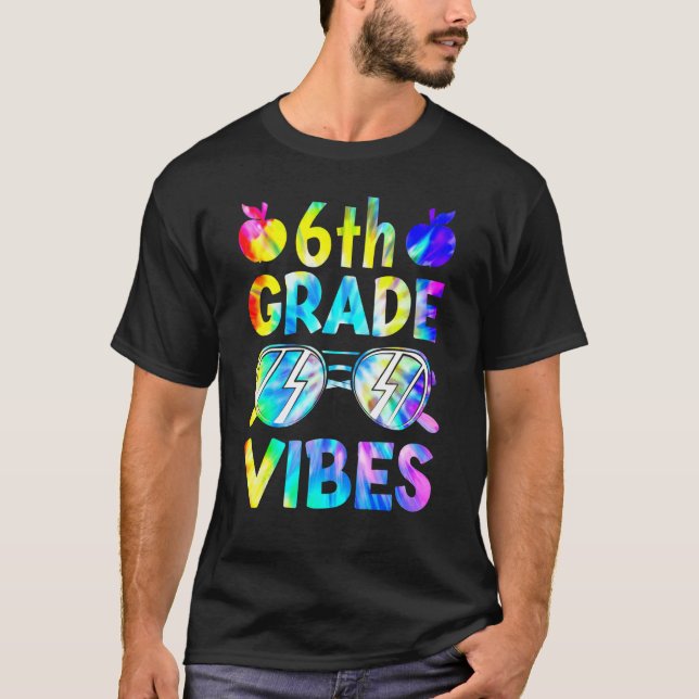 Sechste Stufe vibes back to School Teacher Kid T T-Shirt (Vorderseite)