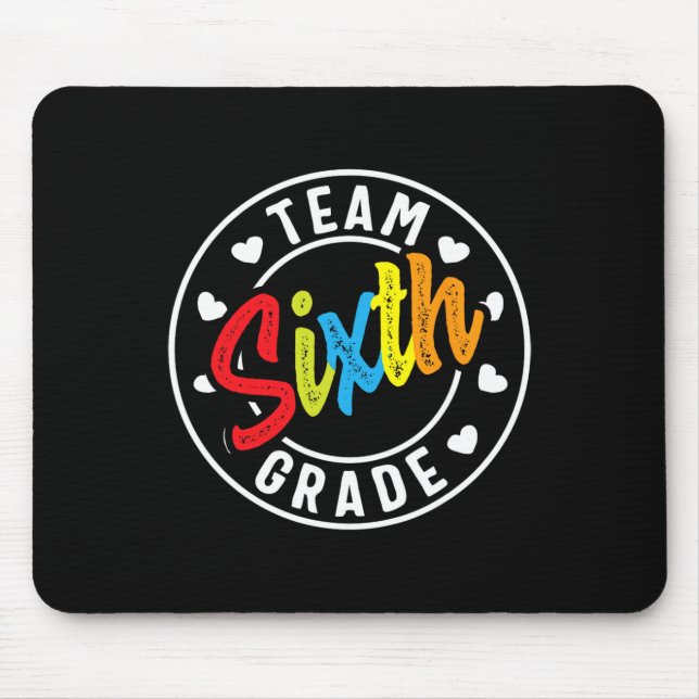 Sechste Stufe zurück zum Schulmädchen Lehrer Mousepad (Vorne)