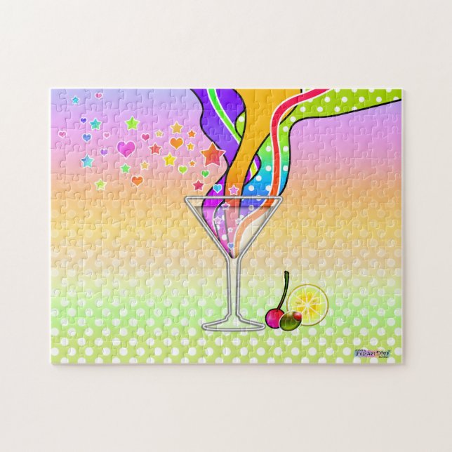 SECHSTEN POP ART STYLE MARTINI PUZZLE (Horizontal)