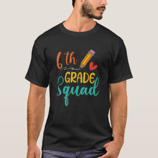Sechster Schulleiter des Squad Funny Teacher Stude T-Shirt