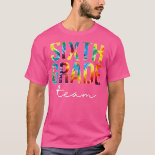 Sechster Tag für die Gefärbte Krawatte des Teams b T-Shirt