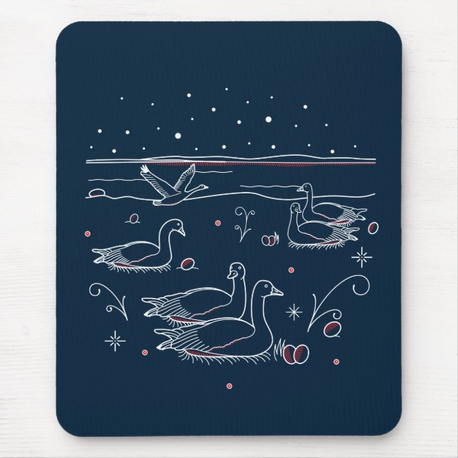 Sechster Weihnachtsfeiertag Mousepad (Vorne)