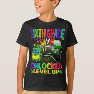 Sechstes Level-Up-Videospiel der Stufe entsperrt T-Shirt