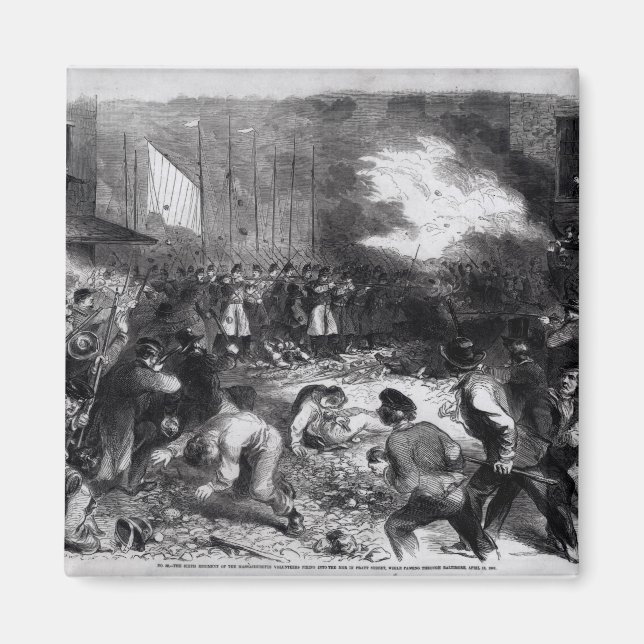 Sechstes Regiment der Massachusetts Volunteers Magnet (Vorne)