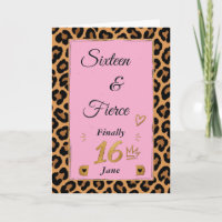 Sechzehn & Fierce Gepard Sweet 16 Geburtstag