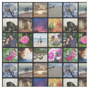 Sechzehn gerundete Ecken-Foto Collage oder Stoff