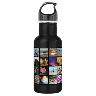 Sechzehn gerundete Ecken-Foto Collage oder Trinkflasche