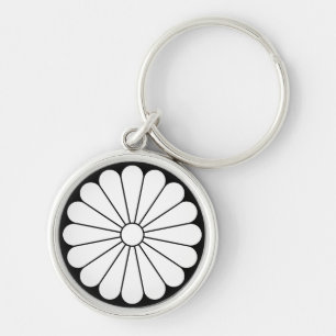 Sechzehnblättrige Chrysantheme Schlüsselanhänger