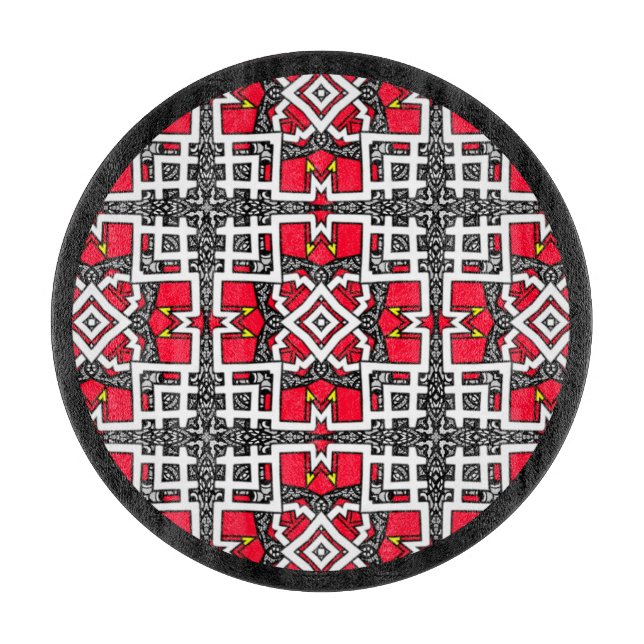 Sechzehntes Kaleidoskop-Kunst fünfzehn Schneidebrett (Vorderseite)