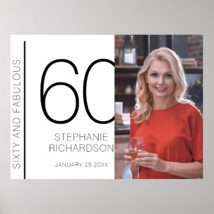 Sechzig und Fantastisch 60. Geburtstag Poster