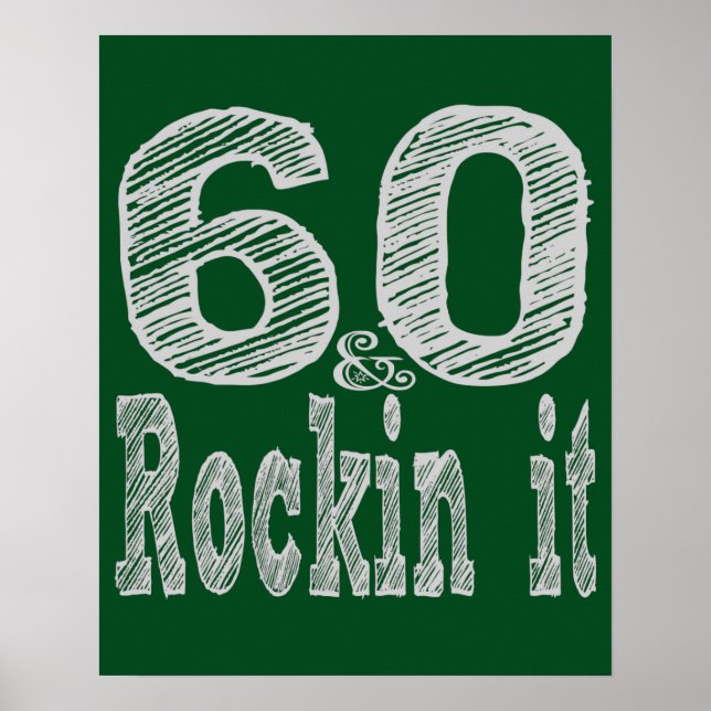Sechzig und Rockin It Poster (Vorne)