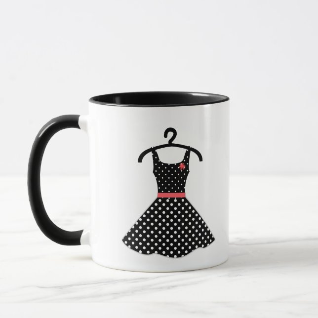 Sechziger, Kleid Tasse (Links)