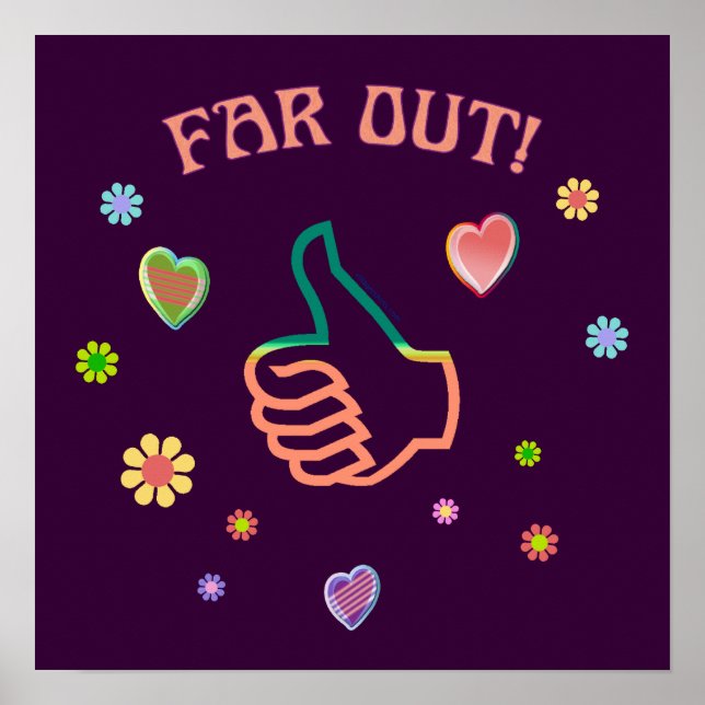 Sechziger weit draußen poster (Vorne)