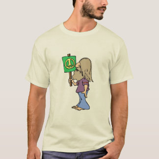 Sechzigerjahre Hippie - Frieden T-Shirt