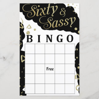 Sechziges und Sassy-Bingo-Spiel