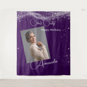 Sechzigster Geburtstag Foto Wandteppich