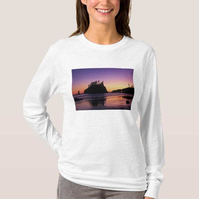 Second Beach at Twilight, Olympic NP, WA, USA T-Shirt (Vorderseite)