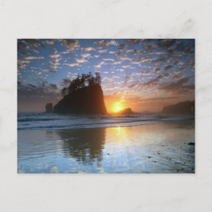 Second Beach, La Push, Sonnenuntergang, Postkarte