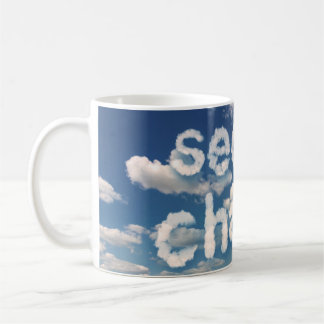 Second Chance Blue Sky White Cloud Neuer Partner Kaffeetasse