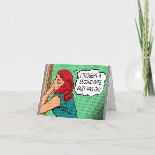 "Second-Date-Pupsen"-Grußkarte Karte