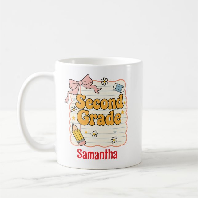 Second Grade – Cute Back to School Supplies Kaffeetasse (Links)